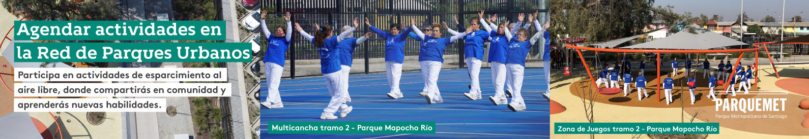 Agendar actividades recreativas, deportivas y/o culturales en la red de Parques Urbanos